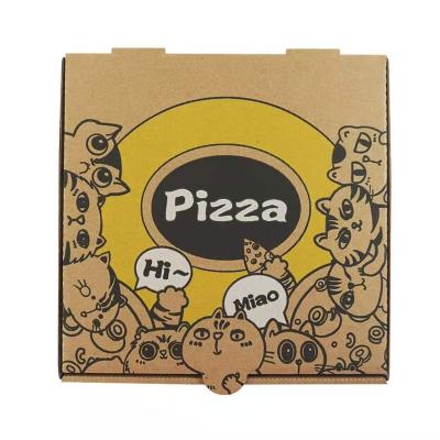 China Mini Recycled Materials Hot Thermal Customized 10 Inch Design Cardboard Price Wholesale Pizza Packaging Box With Logo Manufacturers for sale