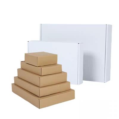 China Recycled Materials Recycled White Custom Corrugated Cardboard Box Shipping Boxes With Corrugated Insert for sale