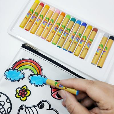 China 15/20 Colors Set Luxury Non-Toxic Oil Textile Fabric Pencil Fabric Pastel Paint for sale