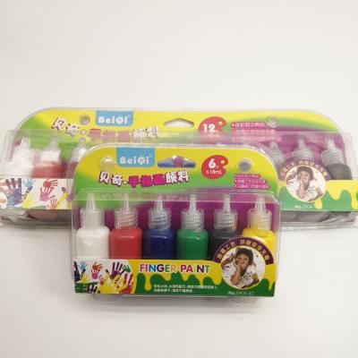 China Non-Toxic Washable Children's Finger Paint Non-Toxic Washable Children's Graffiti 12 Color Set for sale