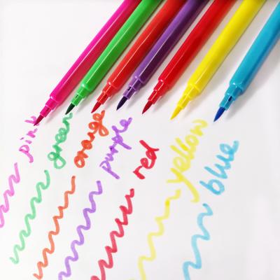 China User: more than 3 years old 12 colors children's gift water color non-toxic brush pen soft seed pen for sale