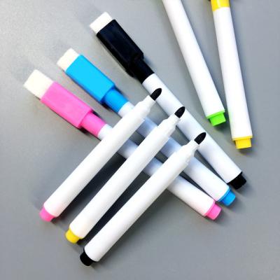 China Small Non-Toxic Black Mini Fine Seed Magnet Piece White Board Marker Pen Set for sale