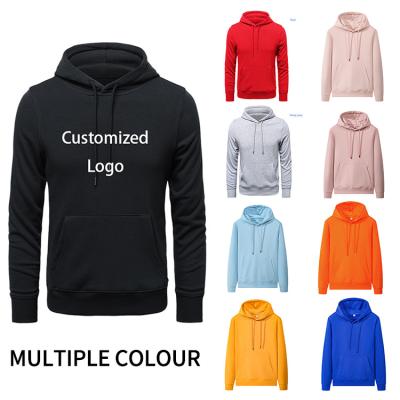 China Custom Logo Streetwear Blank Black Performance Anti Shrink Long Sleeve Pullover Bulk Oversized Plus Size Sweatshirts Mens Hoodies for sale