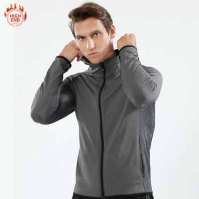 China Anti-Wrinkle Workout Latest Fitness Slim Fit Stringless Training Sports Performance Zip Up Gym Mens Hoodies for sale