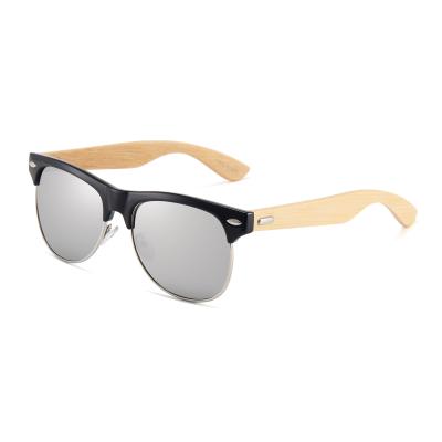 China Custom Handmade Framed PC Lens Logo Wood Bamboo Sun Glasses Uv400 Fashion Sun Glasses Euromonk Sunglasses for sale