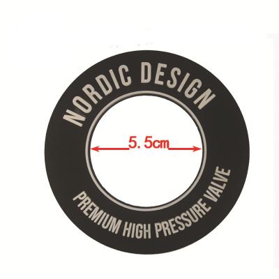 China Washable custom PVC paper printing logo adhesive label stickers for packing clothes for sale