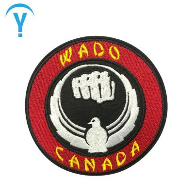 China 3D Embroidered Service Logo 100% Custom Machine Embroidery Patches for sale