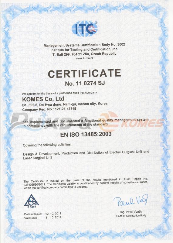 EN ISO 13485:2003 - Guangzhou RuiKD Photoelectric Technology Co., Ltd.