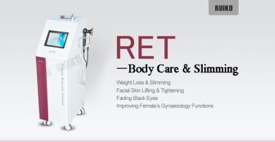 China Facial Skin Lifting RF Slimming Machine For Back , Waist , Leg Weight Loss for sale