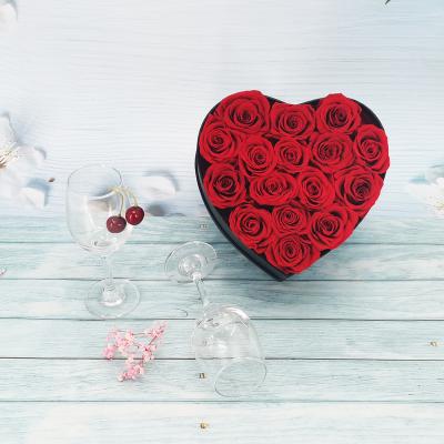 China RTS Durable High Quality Valentines Surprise Big Rose Heart With Box for sale