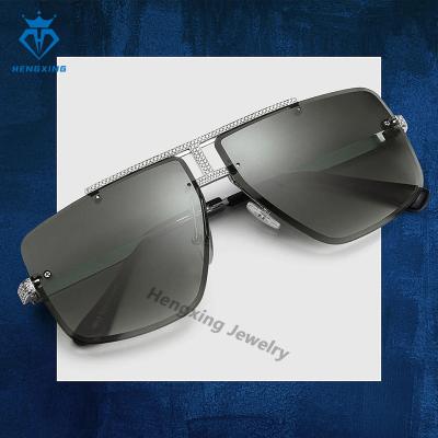 China Fashion Sunglasses Custom Luxury Jewelry sunglasses men VVS Moissanite Pass The Diamond Tester Fashion Sunglasses For Women for sale