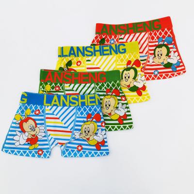 China Wholesale Color Fade Proof Spot Children's Underwear Boy Boxer Baby Cartoon Comfy Boxer Shorts for sale