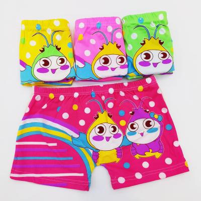 China Color Fade Proof 2-13 Years Children's Underwear Girls Boxer Shorts Cute Cartoon Comfortable Boxer Briefs for sale