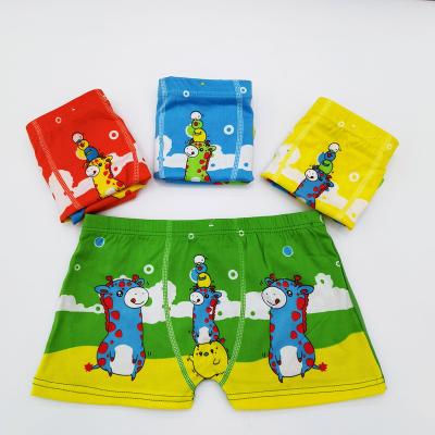 China Color Fade Proof Hot Selling Printing Small Dinosaur Boy Underwear Milk Boy Boxer Teen Silk Underwear Boxer Medium Size for sale