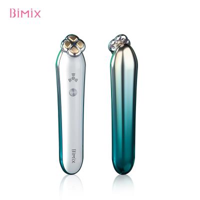 China Dark Beauty Device RF Electric Vibrator Bimix Circles Eye Massager Pen With Heat for sale