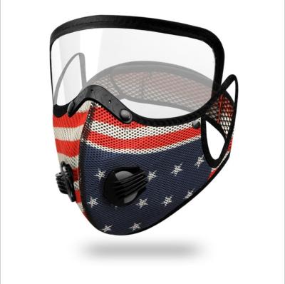 China Adult Unisex Sports Mask With Breathing Valve And Eye Shiled For Motorcycle Bicycle Cycling for sale