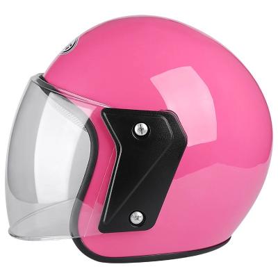 China Adult Custom Printed Safety Helmet Motor Bike Helmet For All Seasons Comfortable Unisex And Safe Half Motorcycle Helmet for sale