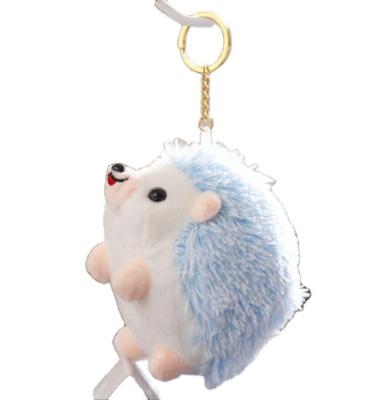 China 2022 Fun Plush Hedgehog Toys Key Chain Ring Pendant Plush TOY Animal Stuffed Anime Car for sale