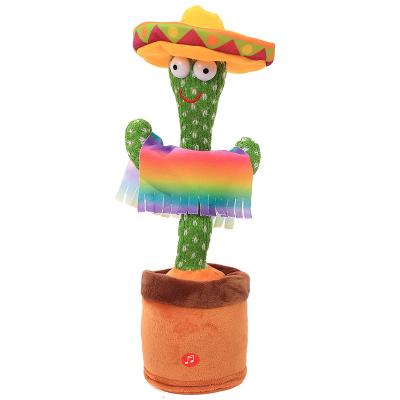 China 2022 Amazon Amazon Hot Sale 32cm Funny Hot Dancing Soft Dancing Electric Cactus Plush Toys Amazone for sale