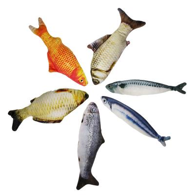 China Usb 3d juguete pez stocked soft moving electronic fish for cat toy,interactive cat fish toy pescado juguete 2022 for sale