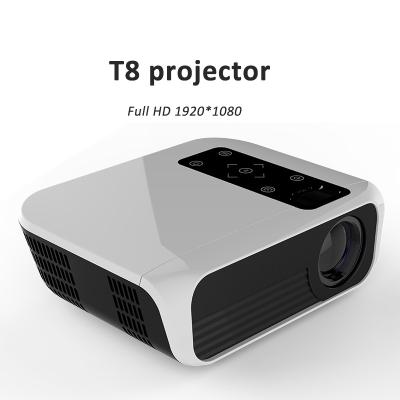 China Popular Native T8 Built-in Speakers Projector Full Hd 1080p 5000 Lumens Mini LCD Multimedia Connection Projector Support for sale