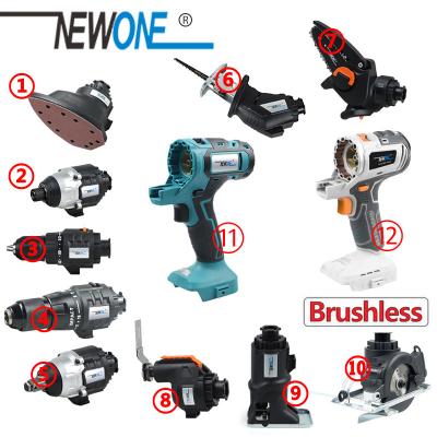 China Car Tool Kit 20V Brushless Impact Wrench Multitool Chainsaw Circular Saw Jig Saw Electric Drill Oscillating Tool Mouse Sander For 18V Makite for sale