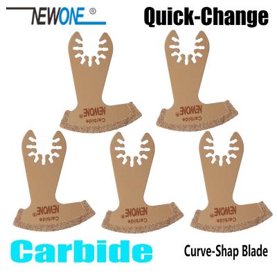 China NEWONE Carbide Coated Arc/Curve shape Quick Change/Release Oscillating Tools Saw Blades Multi-tool saw blades for tile concrete Other for sale