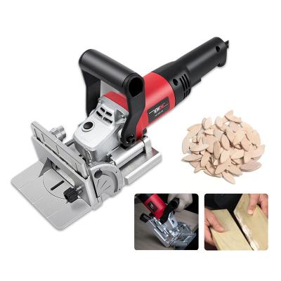 China NEWONE Power Tool 760W Biscuit joiner Slotting Jointer Sewing Machine Woodworking Tenoner  groove Machine Plate joiner HT8818 for sale