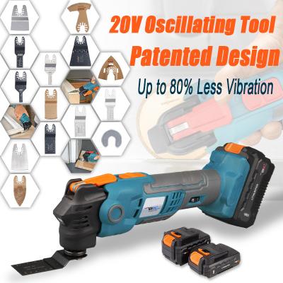 China NEWONE 20V Li-ion Cordless Quickchange Oscillating Tool Anti-Vibration Patented Design Electric Trimmer Renovator Quick-release 1AH for sale