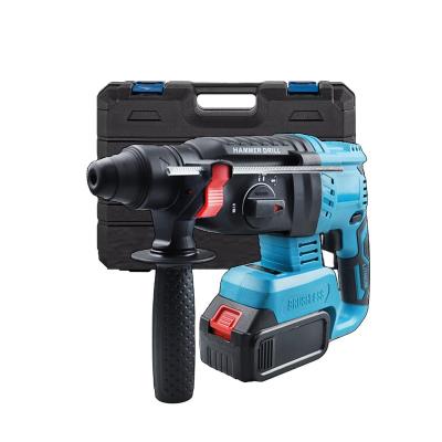 China DRILLING 5200BPM rechargeable brushless cordless rotary hammer drill Impact Function electric Hammer impact drill For 18V Makita battery for sale