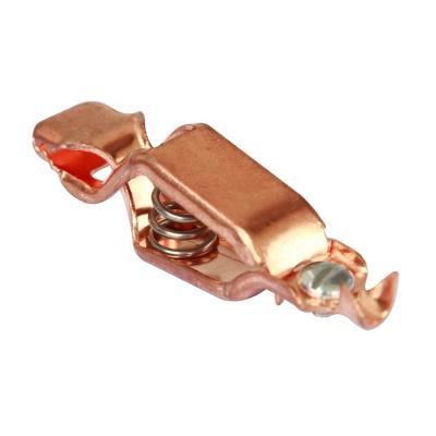 China YUHUA 75Amps Solid Copper Metal Clip Solid Copper Battery Clip With Colorful Boots for sale