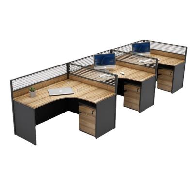 China Modern Office Desk Work Furniture Computer Desk Computer Desk Simple Screen and Chair Separation Card Seat for sale