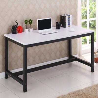 China Modern Melamine Faced Wood Computer Table With Metal Desk Organizer Study Table Panel Table for sale