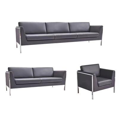 China Contemporary Modern Minimalist PU Leather Office Furniture Sofa Office Use for sale