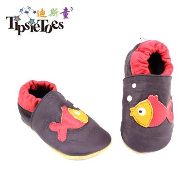 China Round TipsieToes Manufacturer Stock Real Leather Lowest Price Super Soft Western Flat Baby Shoes For Little Boy Newborn And for sale