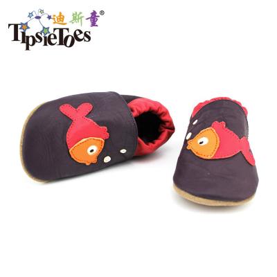 China Round TipsieToes Manufacture Lowest Price Super Soft Real Leather Western Flat Soft Baby Shoes For Newborn Baby Boy And2022 for sale