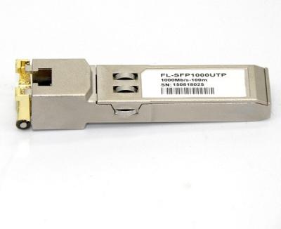 China Hot-pluggable SFP footprint made in China compatible 10/100/1000M SFP transceiver copper module SFP-GE-t rj45 module transceiver for sale