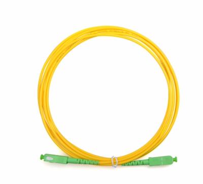 China Standard fiber optic communication PVC/LSZH fiber optic patch tie 2.0mm/3.0mm SC/APC SM SX fiber optic patch cord for sale