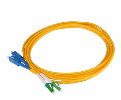 China High quality indoor fiber optic communication fiber optic patch tie 2.0mm/3.0mm SC/UPC-LC/APC SM DX fiber optic patch cord for sale