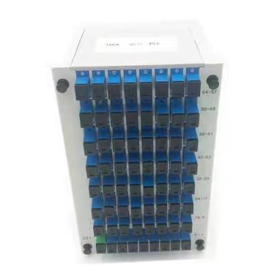 China Low Insertion Loss Factory Preferential Price 1x4 1x8 1x16 1x32 APC/UPC Cassette Card Inserting PLC Splitter for sale