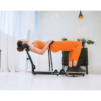 China home & 2022 Wholesale Foldable Gym Equipment Gym Bench Exerciser Fitness Building Thigh Hip Up Hip Thigh Push Up Machine for sale