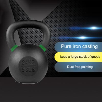 China Commercial Use Iron Stainless Steel Kettlebell Portable Dumbbell With Paint Handle for sale