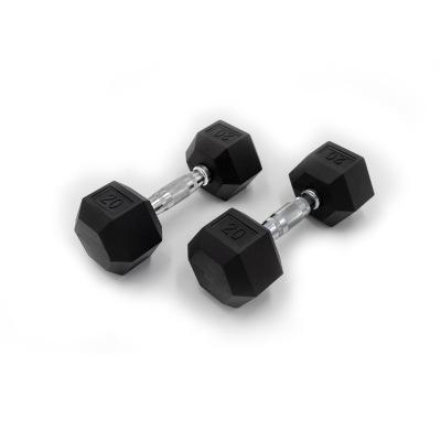 China Universal Cast Iron Grip Coated Gym Fitness Bodybuilding Hex Dumbbell Kg for sale