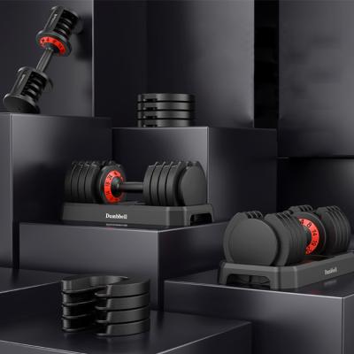 China Anti-Slip Modern Home Gym Fitness Dumbbell 24Kg Durable Cheap Adjustable Sales for sale