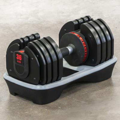 China New Design Home Use Fitness Equipment Multifunctional Adjustable 90 Pound Dumbbell Set for sale