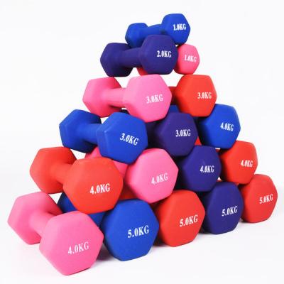 China Custom Home Use Fitness York Dumbbell Set Neoprene Dumbbells Hand Weights Coated Dumbbell for sale