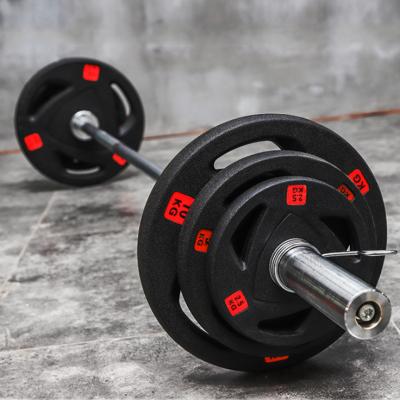 China Universal Gym Equipment Dumbbell En Gimnasio Home Barbell Weight Set 20Kg Barbell Set for sale