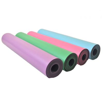 China 2021 Durable Fitness Pilates Natural Rubber PU Yoga Mat Eco Friendly Custom Made for sale