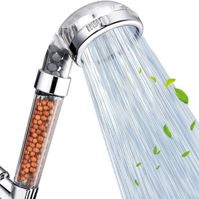 China Without Diverter Clean Wash Bathroom ABS Plastic 3 Function Shower Head Handheld Shower Faucet with filter for sale