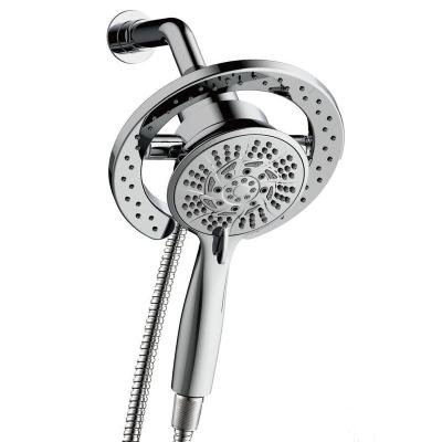 China Without Diverter new design chromed multi function magnetic shower system 2in1 rotate structure shower rose for bathroom for sale